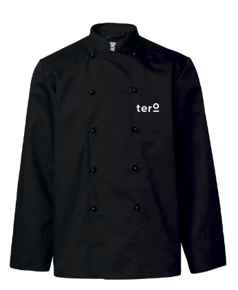 Black Chef Jacket LS  - Tero 